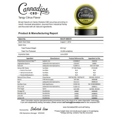 Buy Cannadips 150mg CBD Snus Pouches - Tangy Citrus | Express Highs UK