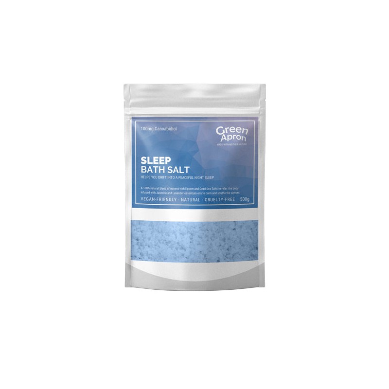 Buy Green Apron 100mg CBD Sleep Bath Salts 500g | Express Highs UK