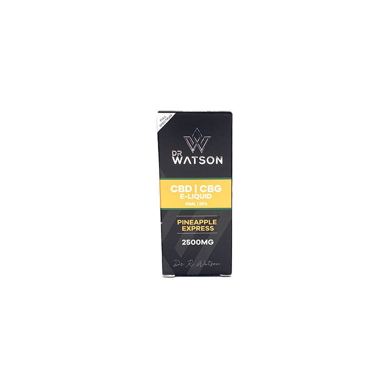 Buy Dr Watson 2500mg CBD E-Liquid Pineapple Express - 10ml | Express Highs UK