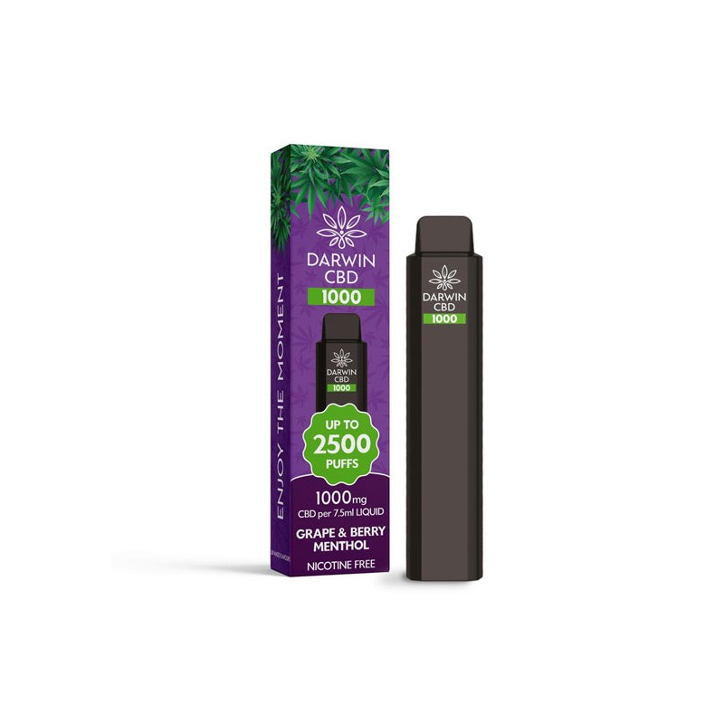 Buy Darwin CBD 1000 Disposable Vape Device 2500 Puffs | Express Highs UK