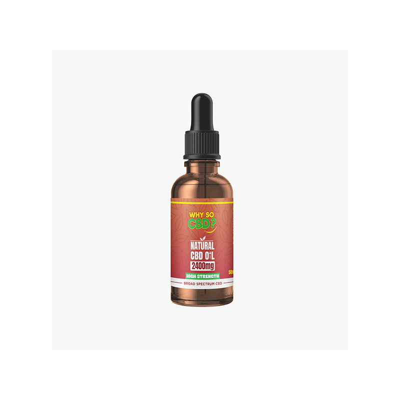 Buy Why So CBD? 2400mg Broad-Spectrum CBD Natural Oil - 50ml | Express Highs UK