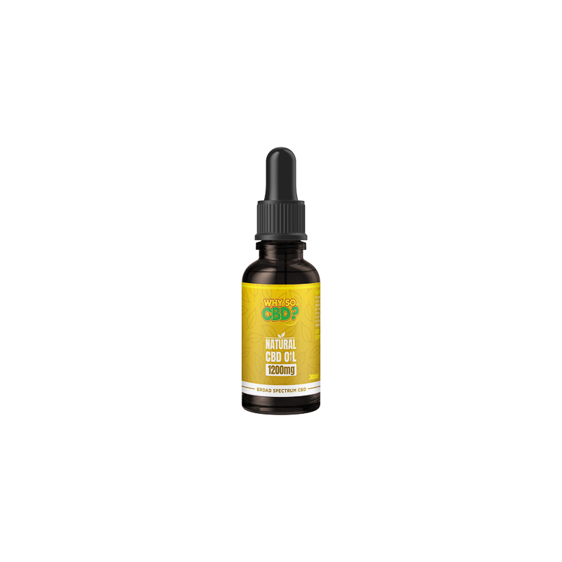 Buy Why So CBD? 1200mg Broad-Spectrum CBD Natural Oil - 30ml | Express Highs UK