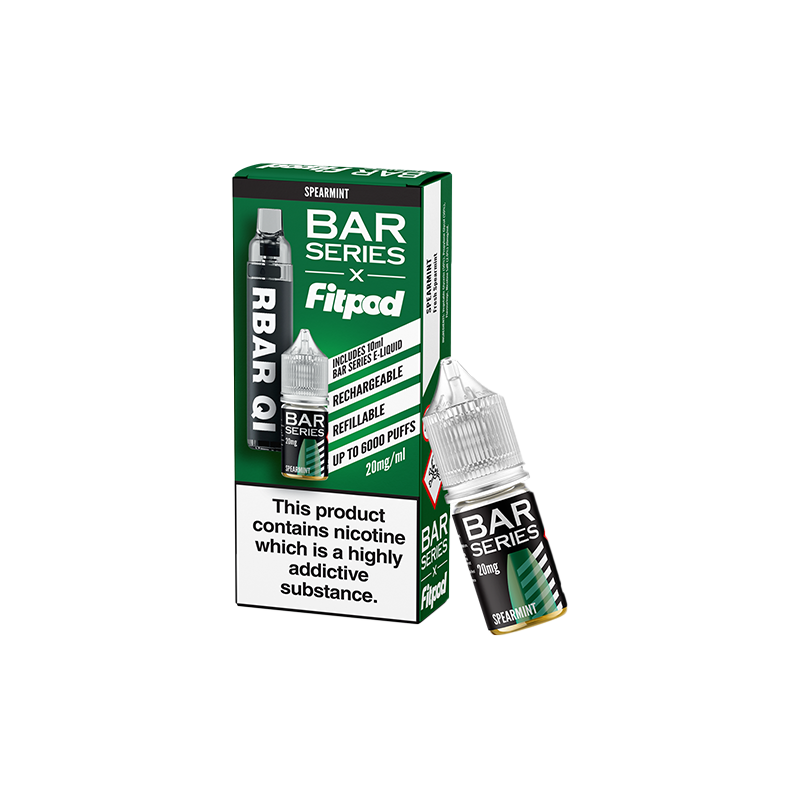 Buy 20mg Bar Series x Fitpod RBAR QI Refillable Disposable Vape & 10ml Nic Salt - 6000 Puffs (Buy 1 Get 1 Free) | Express Highs 