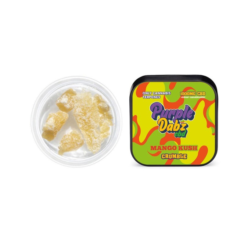 Buy Purple Dabz by Purple Dank 1000mg CBD Crumble - Mango Kush (BUY 1 GET 1 FREE) | Express Highs UK