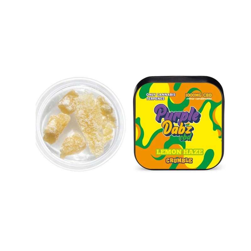 Buy Purple Dabz by Purple Dank 1000mg CBD Crumble - Lemon Haze (BUY 1 GET 1 FREE) | Express Highs UK