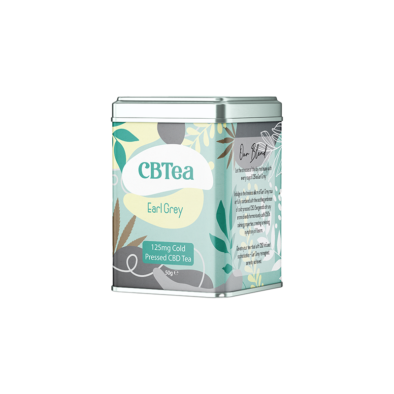 Buy CBTea 125mg Cold Pressed Full Spectrum CBD Earl Grey - 50g | Express Highs UK