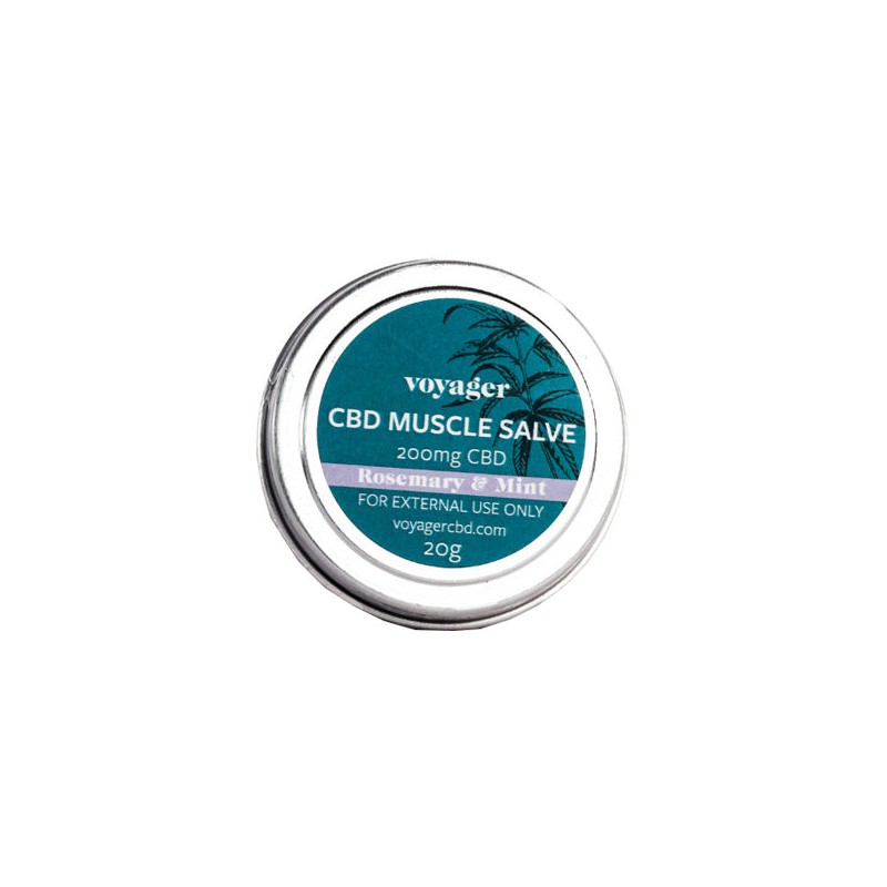 Buy Voyager 200mg CBD Rosemary & Mint Muscle Salve - 20g | Express Highs UK