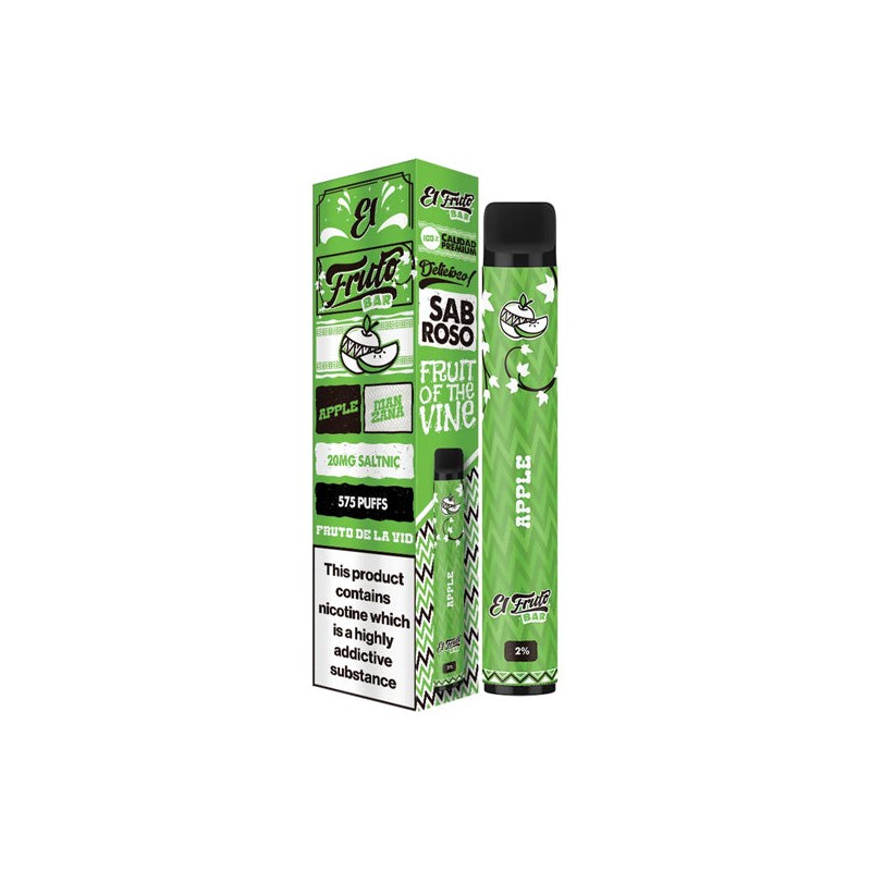 Buy 20mg El Fruto Bar Disposable Vape Device 575 Puffs | Express Highs UK