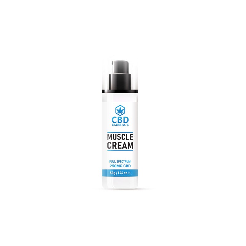 Buy CBD Embrace 250mg Full Spectrum CBD Muscle Cream - 50g | Express Highs UK