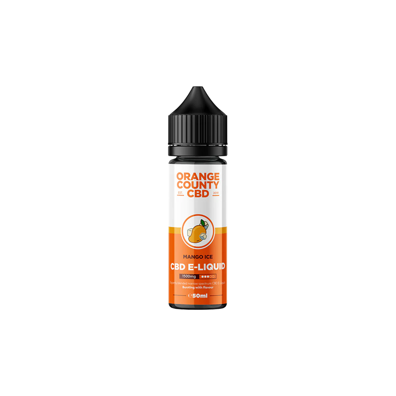 Buy Orange County CBD 1500mg Broad Spectrum CBD E-liquid 50ml (60VG/40PG) | Express Highs UK