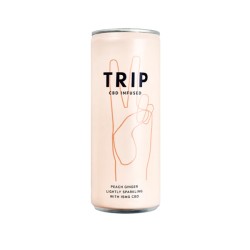 Buy 12 x TRIP 15mg CBD Infused Peach & Ginger Drink 250ml | Express Highs UK