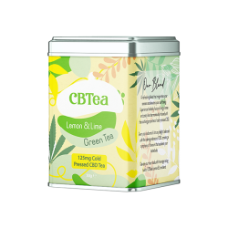 Buy CBTea 125mg Cold Pressed Full Spectrum CBD Lemon & Lime - 50g | Express Highs UK