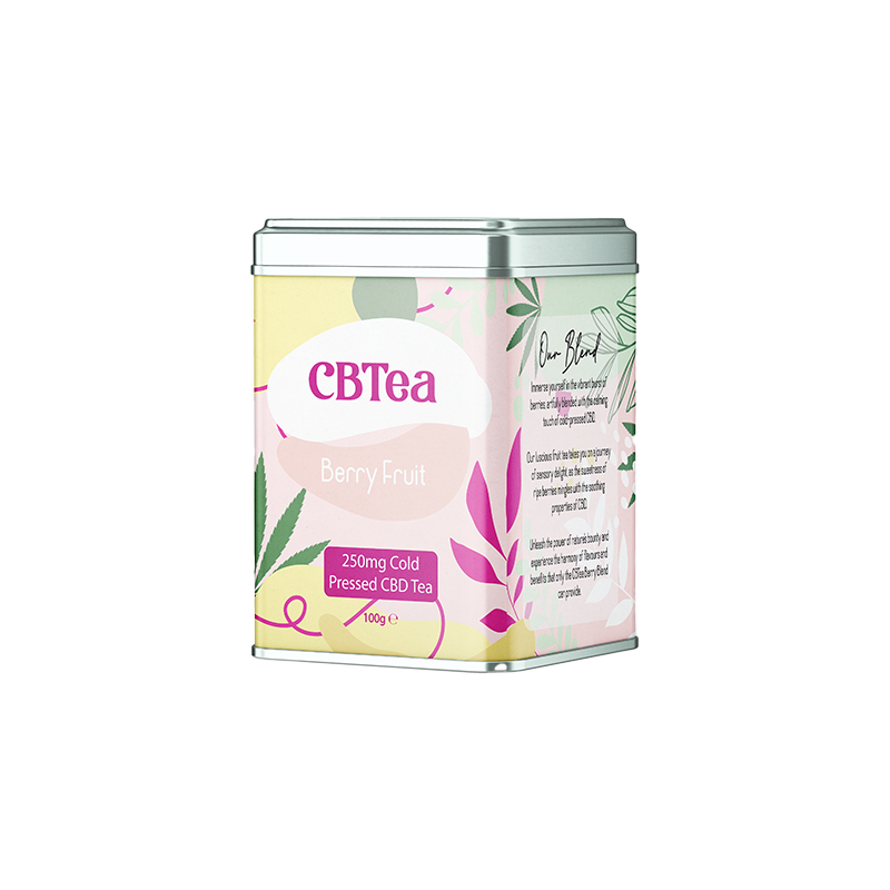 Buy CBTea 250mg Cold Pressed Full Spectrum CBD Berry Fruit - 100g | Express Highs UK