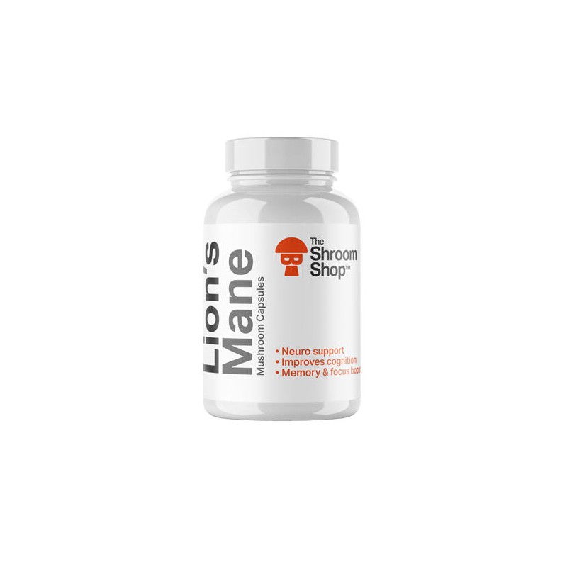 Buy The Shroom Shop Lion's Mane Mushroom 45000mg Capsules - 90 Caps | Express Highs UK