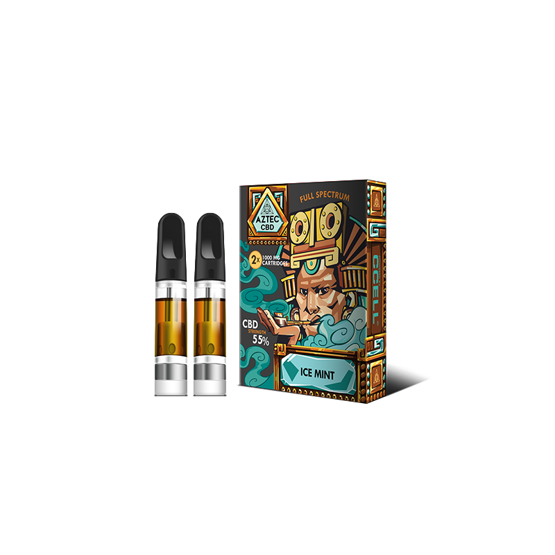 Buy Aztec CBD 2 x 1000mg Cartridge Kit - 1ml | Express Highs UK