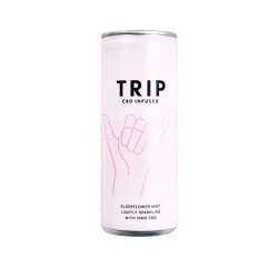 Buy 12 x TRIP 15mg CBD Infused Elderflower & Mint Drink 250ml | Express Highs UK