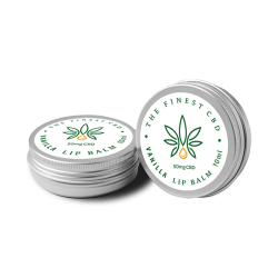 Buy The Finest Balm 50mg CBD Vanilla Lip Balm Tin - 10ml | Express Highs UK