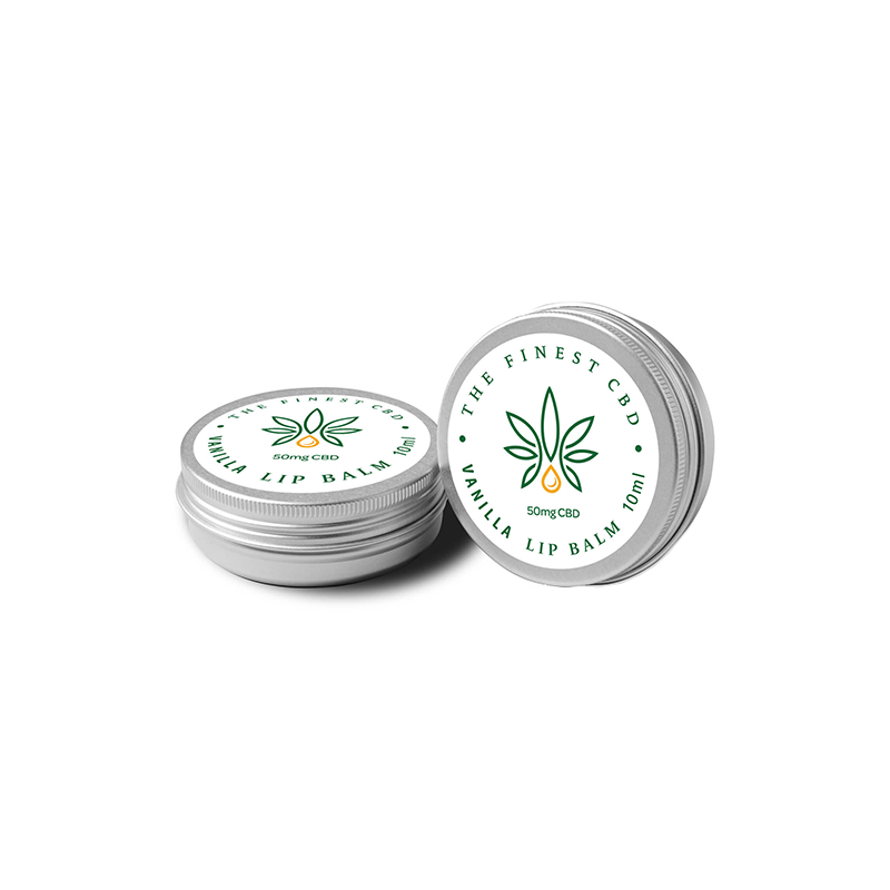 Buy The Finest Balm 50mg CBD Vanilla Lip Balm Tin - 10ml | Express Highs UK