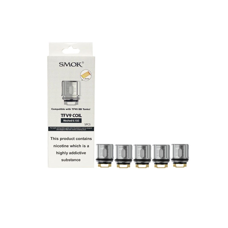 Buy Smok TFV9 Replacement Mesh Coil 0.15ohms | Express Highs UK