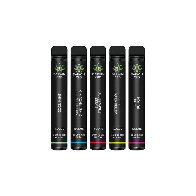 Buy Darwin 300mg CBD Isolate Disposable Vape Device 600 Puffs | Express Highs UK