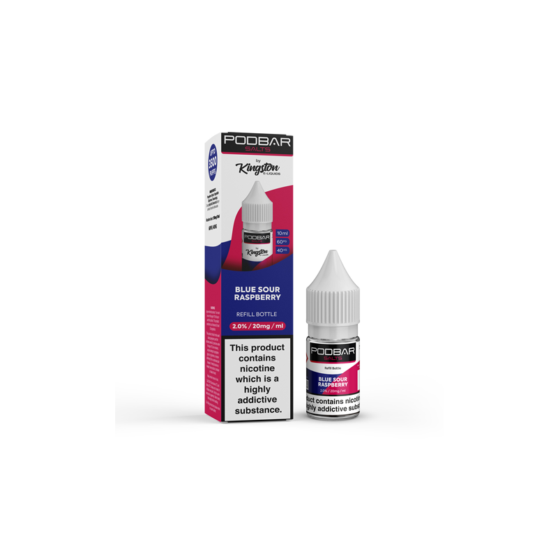 Buy 20mg Podbar Salts by Kingston 10ml Refill Nic Salts (60VG/40PG) | Express Highs UK