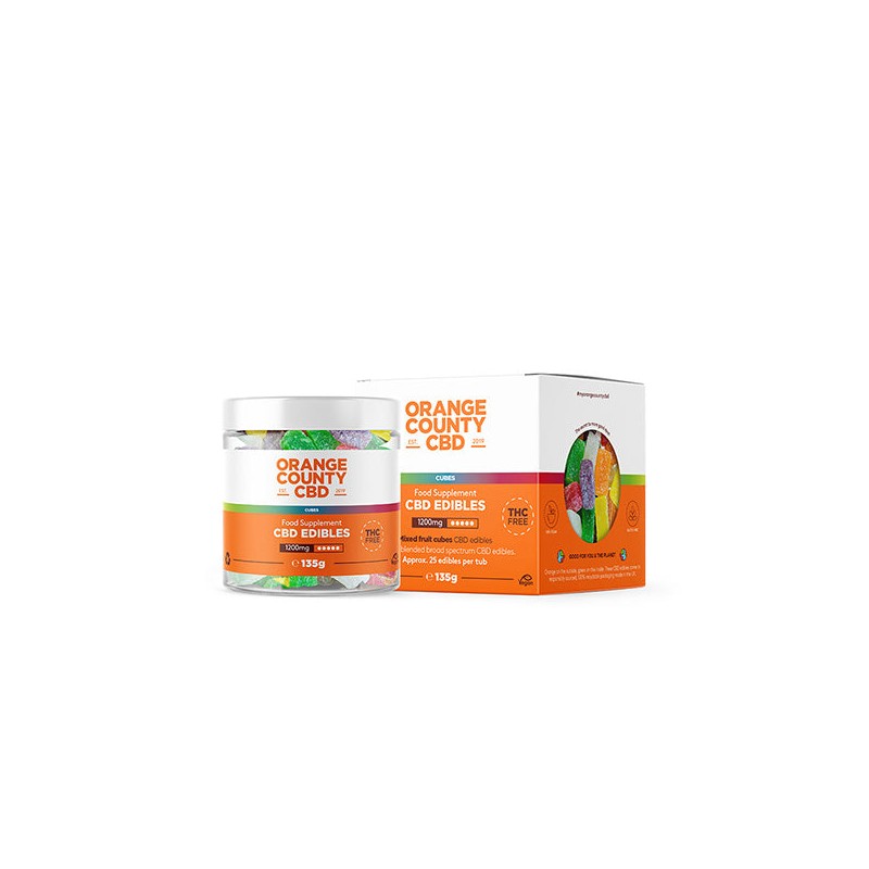 Buy Orange County CBD 1200mg Gummies - Small Pack | Express Highs UK