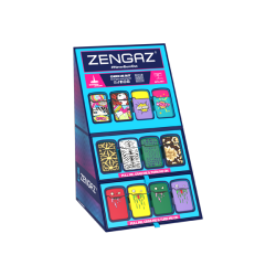 Buy Zengaz Cube ZL-12 Royal Jet (EU-S5) - Jet Flame Lighters Bundle + 48 Lighters with Cube display stand | Express Highs UK