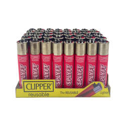 Buy 40 Clipper SPLYFT Pink Large Classic Refillable Lighters | Express Highs UK