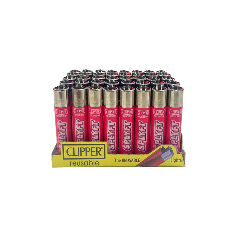 Buy 40 Clipper SPLYFT Pink Large Classic Refillable Lighters | Express Highs UK