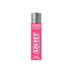 Buy 40 Clipper SPLYFT Pink Large Classic Refillable Lighters | Express Highs UK