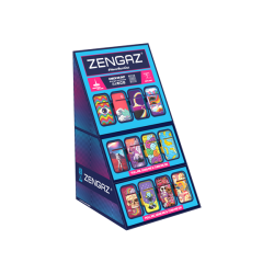 Buy Zengaz Cube ZL-13 Wing Jet (UK-S2) - Jet Flame Lighters Bundle + 48 Lighters with Cube display stand | Express Highs UK