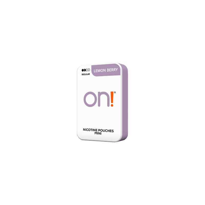 Buy 3mg On! Mini Regular Lemon Berry Nicotine Pouches - 20 Pouches | Express Highs UK