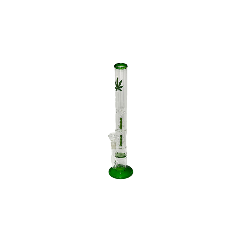 Buy 18" Large Percolator Glass Bong Leaf Mixed Designs -GS1534 - GB98 | Express Highs UK