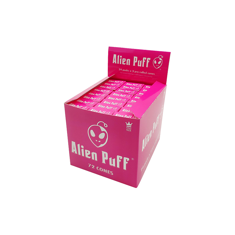 Buy Alien Puff Hot Pink King size Cones 24 Packs (HP184) | Express Highs UK