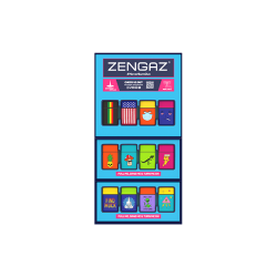 Buy Zengaz Cube ZL-30 Chip Set (EU-S2) - Jet Flame Lighters Bundle + 48 Lighters with Cube display stand | Express Highs UK