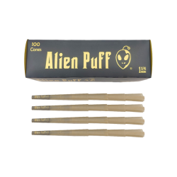 Buy 100 Alien Puff Black & Gold 1 1-4 Size Pre-Rolled Cones ( HP130 ) | Express Highs UK