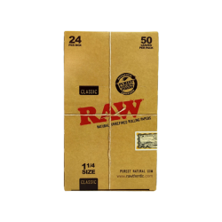 Buy 24 Raw Classic 1 1-4 Size Rolling Papers | Express Highs UK