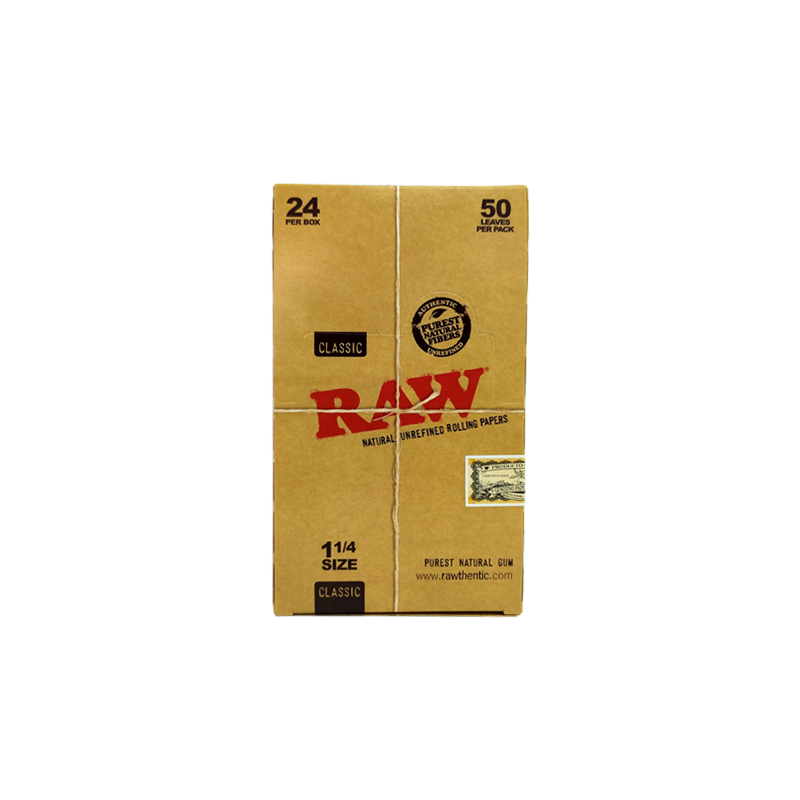 Buy 24 Raw Classic 1 1-4 Size Rolling Papers | Express Highs UK