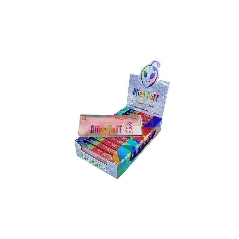 Buy Alien Puff 1.25 Size Transparent Pack Pink Papers & Filter Tips 12 Booklets (HP2208) | Express Highs UK