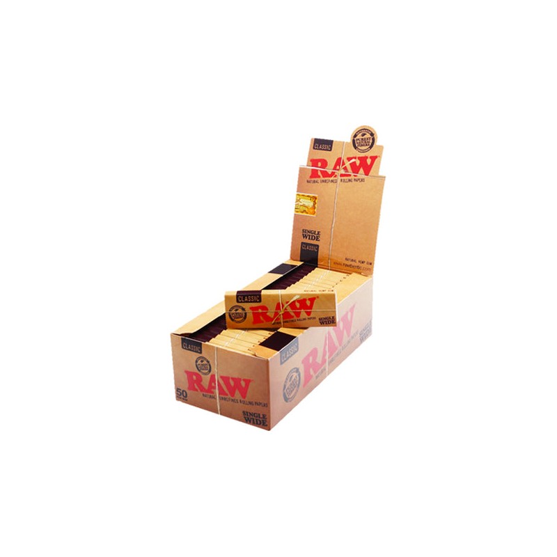 Buy 50 Raw Classic Wide Rolling Papers | Express Highs UK