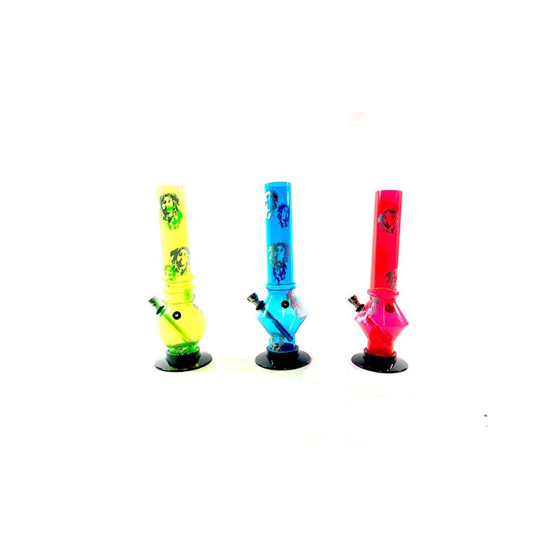 Buy 6 x Small Bob Marley Printed Acrylic Bong - FMP Bob | Express Highs UK