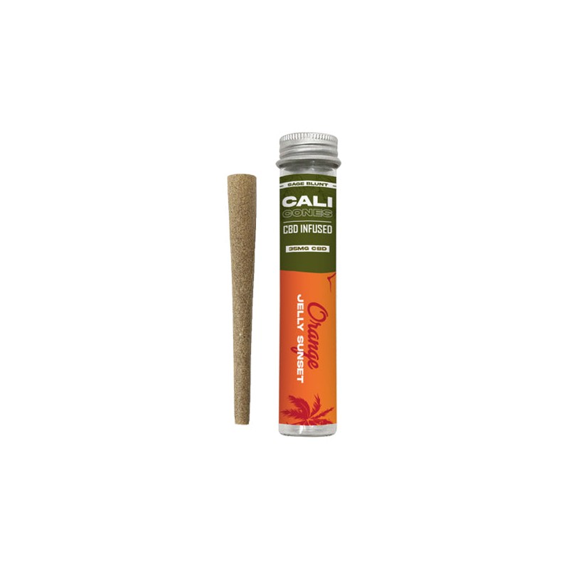 Buy CALI CONES Sage 30mg Full Spectrum CBD Infused Cone - Orange Jelly Sunset | Express Highs UK