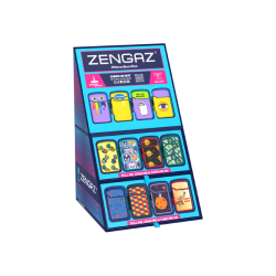 Buy Zengaz Cube ZL-12 Royal Jet (EU-S3) - Jet Flame Lighters Bundle + 48 Lighters with Cube display stand | Express Highs UK