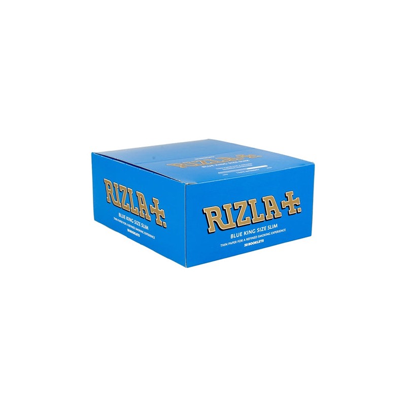 Buy 50 Blue King Size Slim Rizla Rolling Papers | Express Highs UK
