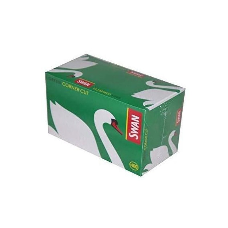 Buy 100 Swan Green Regular Corner Cut Rolling Papers | Express Highs UK