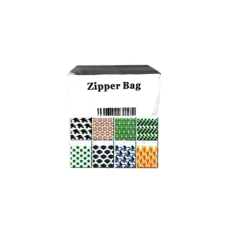 Buy Zipper Branded  40mm x 40mm Brown Ice Cream Bags | Express Highs UK