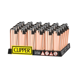 Buy 30 Clipper FCP22RH Classic Micro Rose Gold Shiny Lighters | Express Highs UK