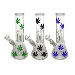 Buy 12" Large Leaf Designed Glass Bong - GB-85 | Express Highs UK