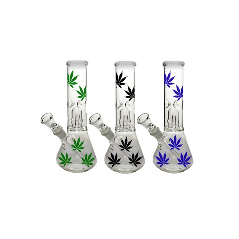 Buy 12" Large Leaf Designed Glass Bong - GB-85 | Express Highs UK